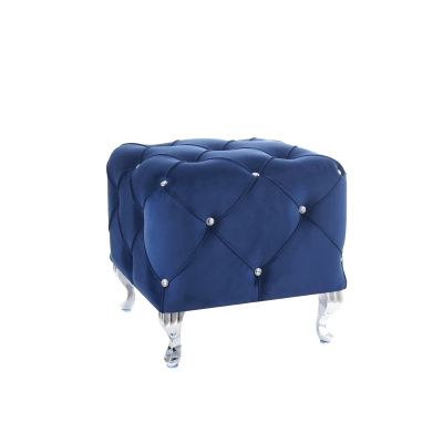 Glamour-Hocker BERTIN – blau