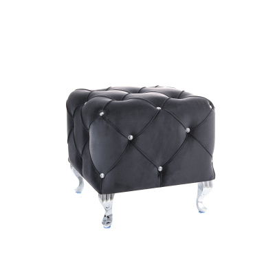 Glamour-Hocker BERTIN – schwarz