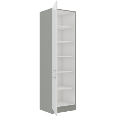 Lebensmittelschrank ULLERIKE – Breite 60 cm, weiß/grau