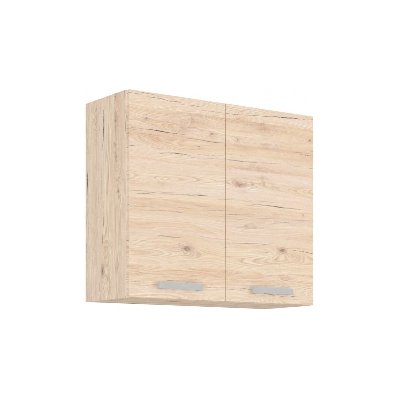 Küchenhängeschrank BERIT – Breite 80 cm, Bordeaux-Eiche