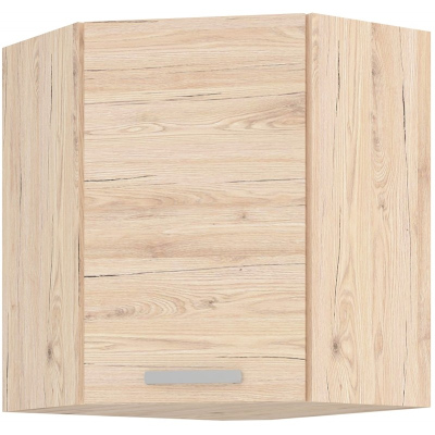 Oberer Eckschrank BERIT – 58x58 cm, Bordeaux-Eiche