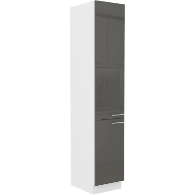 Lebensmittelschrank LAJLA – Breite 40 cm, grau/weiß