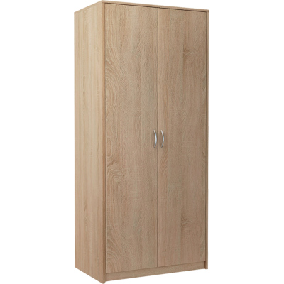 Zweitüriger Kleiderschrank SIMELA – Breite 85 cm, Sonoma-Eiche