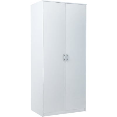 Zweitüriger Kleiderschrank SIMELA – Breite 85 cm, weiß