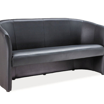 Dreisitziges Sofa SINDY 1 – schwarz