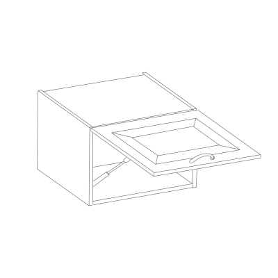 Dunstabzugsschrank ULLERIKE – Breite 50 cm, Grau