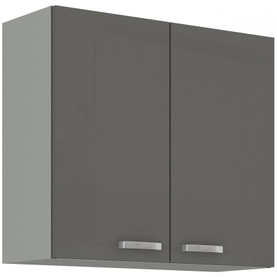 Küchenhängeschrank ULLERIKE – Breite 80 cm, grau