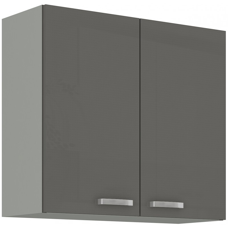 Küchenhängeschrank ULLERIKE – Breite 80 cm, grau