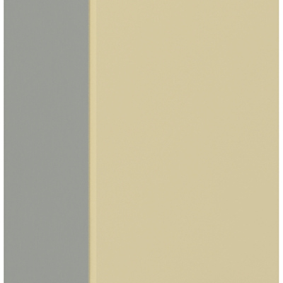 Küchenhängeschrank ULLERIKE – Breite 45 cm, Creme / grau