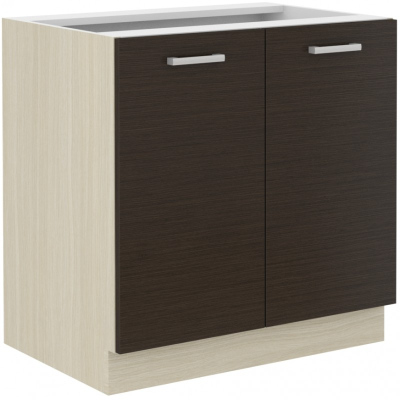 Waschbeckenunterschrank CHRYSI – Breite 80 cm, Eiche Ferrara / Legano dunkel