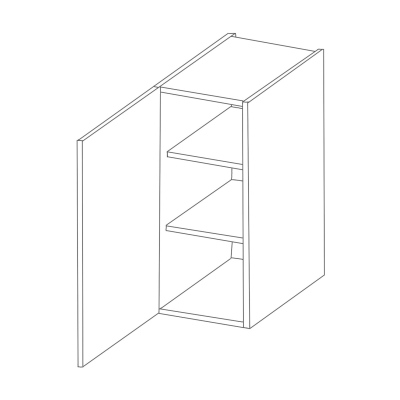 Küchenhängeschrank EDISA – Breite 30 cm, weiß