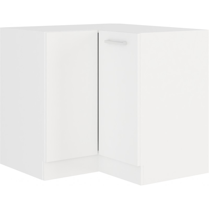 Unterer Eckschrank EDISA – 89x89 cm, Weiß