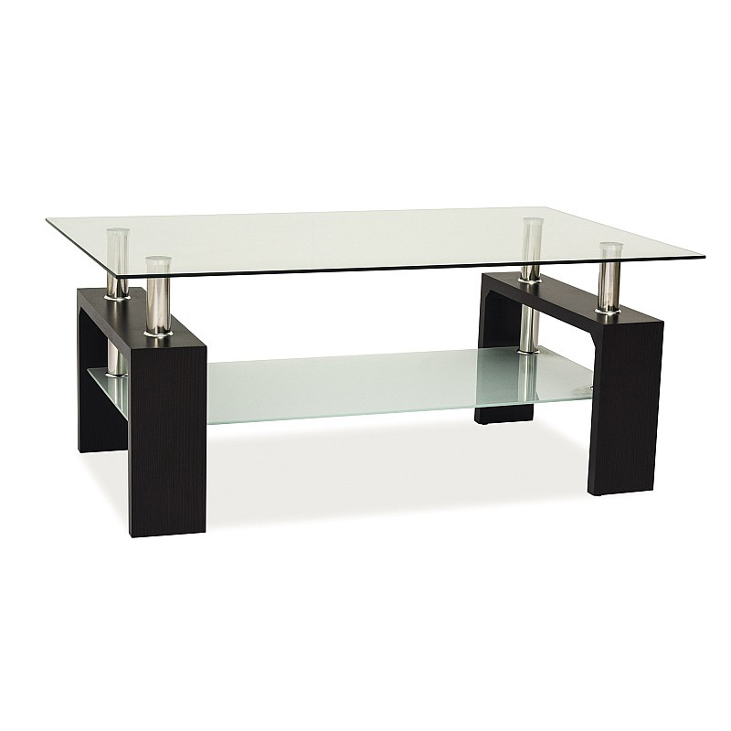 Couchtisch LACO – transparent / Wenge