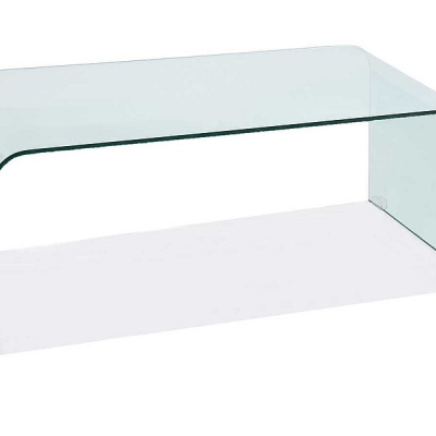 Glas-Couchtisch PINO – transparent