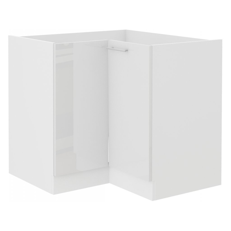 Unterer Eckschrank LAJLA – 89x89 cm, Weiß