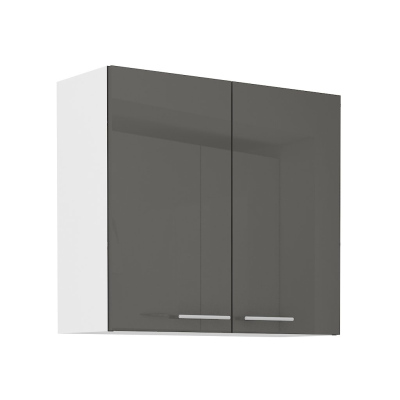 Küchenhängeschrank LAJLA – Breite 80 cm, grau / weiß