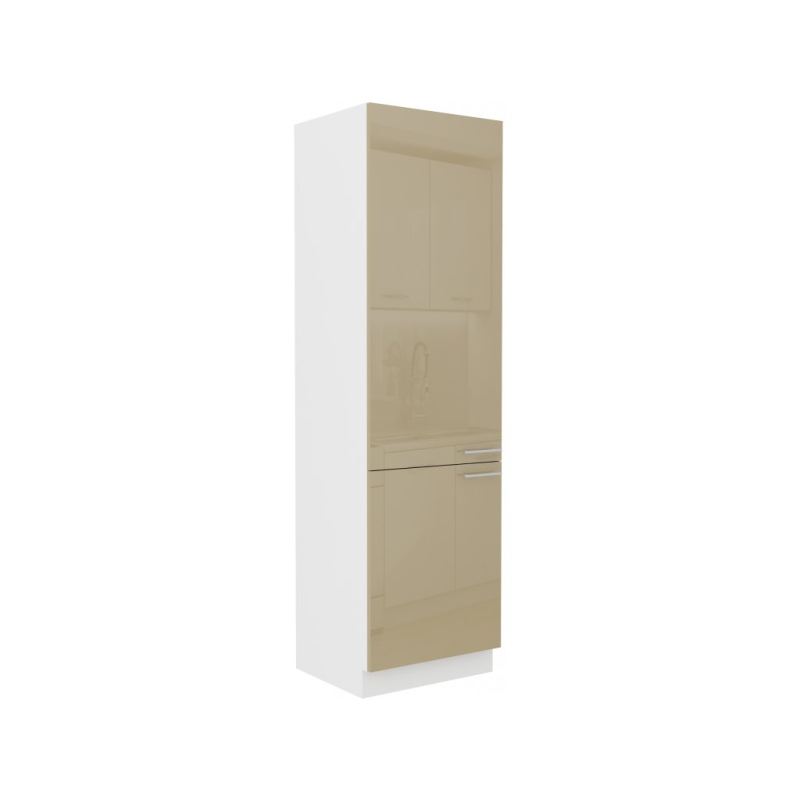 Lebensmittelschrank LAJLA – Breite 60 cm, cappucino/weiß