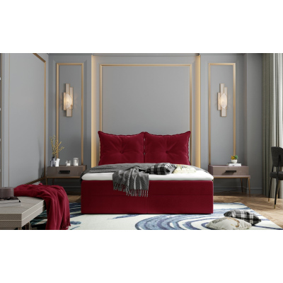 Boxspringbett PINELOPI – 140x200, Rot