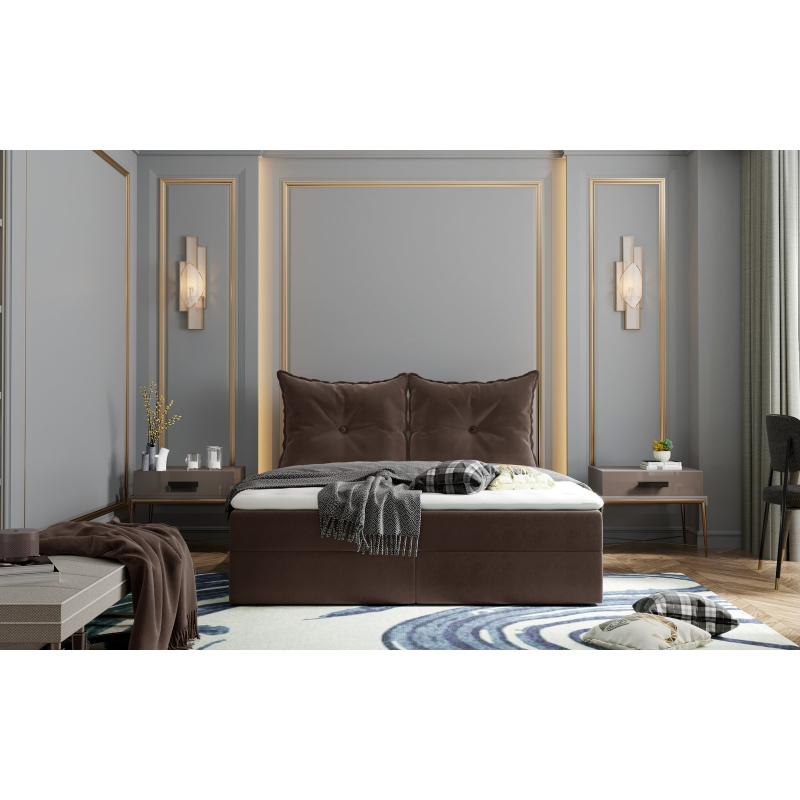 Boxspringbett PINELOPI – 180x200, Braun