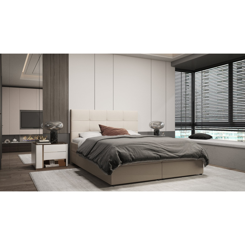 Designbett MALIKA – 160x200, Beige