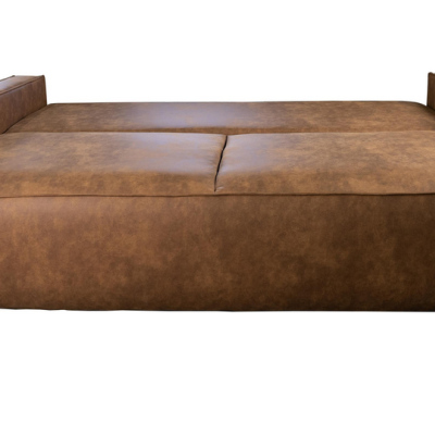 Dreisitziges Sofa SELMA – dunkelbraun