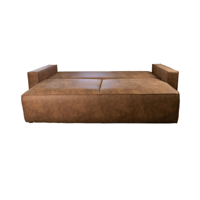 Dreisitziges Sofa SELMA – dunkelbraun