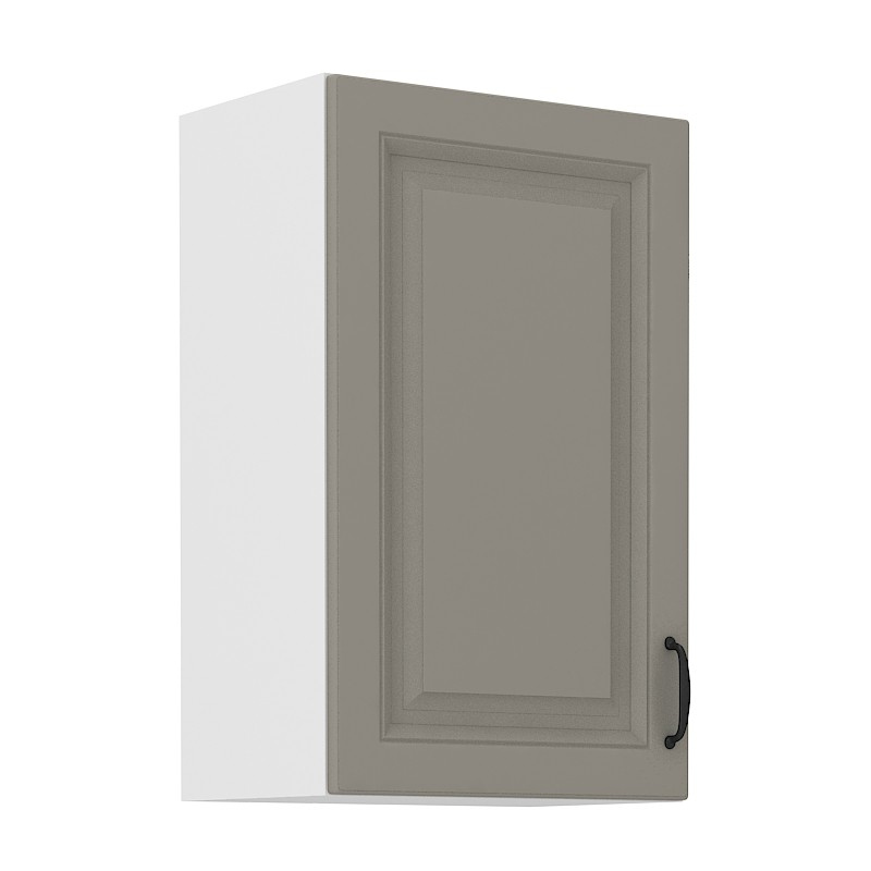 Küchenhängeschrank SOPHIA – Breite 45 cm, hellgrau / weiß