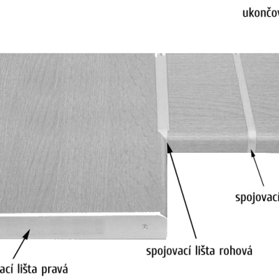 Abschlussleiste UNI – 38 mm, links