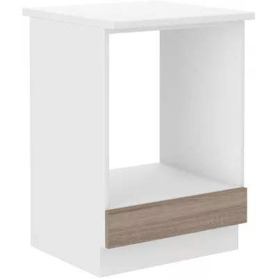 Herdschrank DAGA – Breite 60 cm, Trüffel Eiche / Weiß