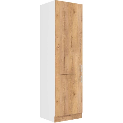 Lebensmittelschrank SABRYA – Breite 60 cm, Eiche Lefkas / weiß