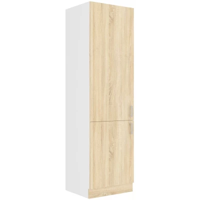 Lebensmittelschrank SABRYA – Breite 60 cm, Eiche Sonoma / weiß