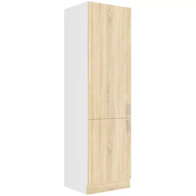 Lebensmittelschrank SABRYA – Breite 60 cm, Eiche Sonoma / weiß