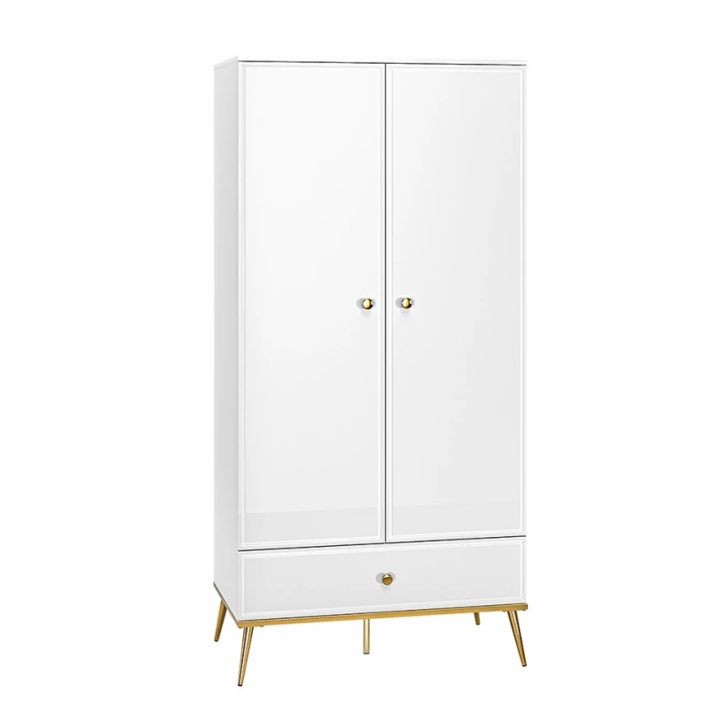 Zweitüriger Schrank AIKE – Breite 92 cm, weiß