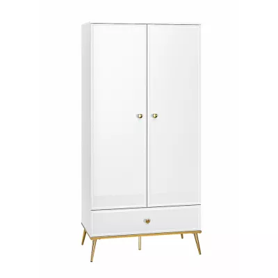 Zweitüriger Schrank AIKE – Breite 92 cm, weiß