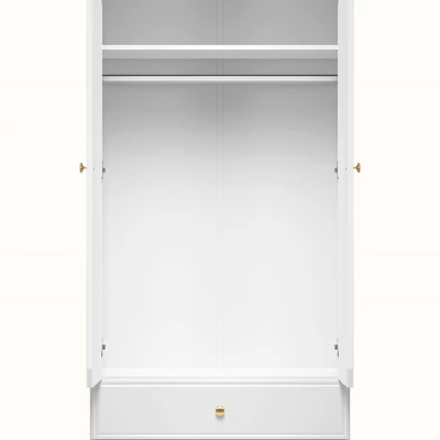 Zweitüriger Schrank AIKE – Breite 92 cm, weiß