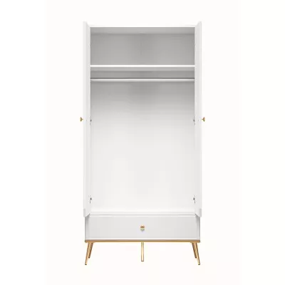 Zweitüriger Schrank AIKE – Breite 92 cm, weiß