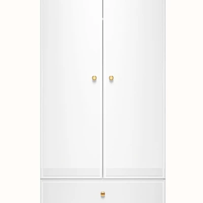 Zweitüriger Schrank AIKE – Breite 92 cm, weiß