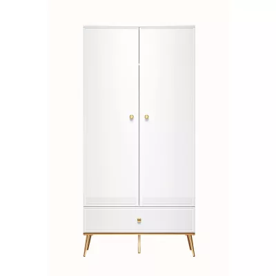 Zweitüriger Schrank AIKE – Breite 92 cm, weiß