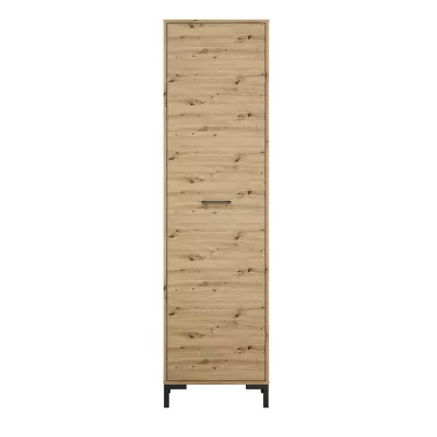 Hoher Schrank für den Flur BEDA – Breite 55 cm, Eiche Artisan