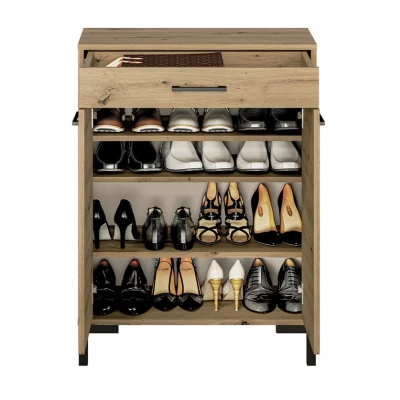 Kombinierter Schuhschrank BEDA – Artisan-Eiche