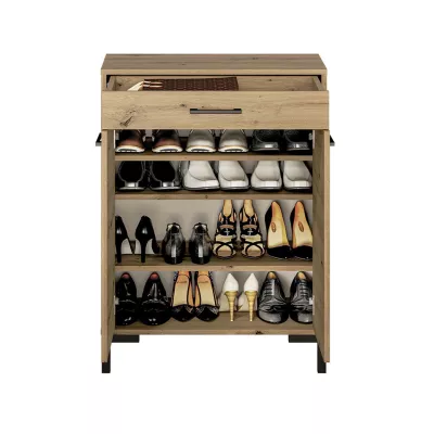 Kombinierter Schuhschrank BEDA – Artisan-Eiche