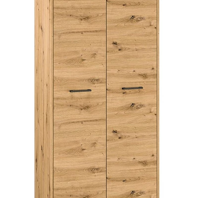 Hoher Kleiderschrank BEDA – Breite 80 cm, Eiche Artisan