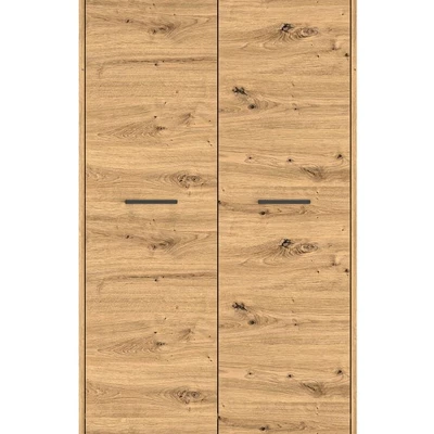 Hoher Kleiderschrank BEDA – Breite 80 cm, Eiche Artisan