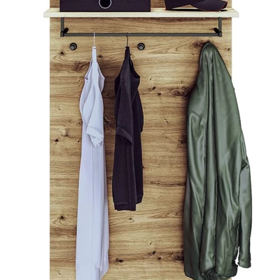 Garderobe mit Regal BEDA – Eiche Artisan