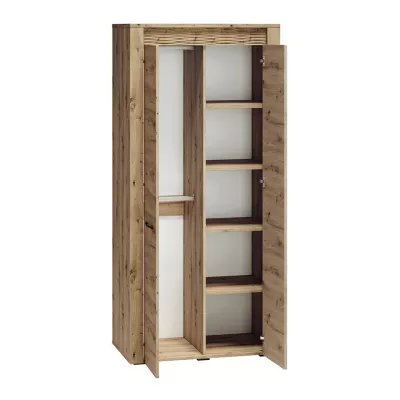 Kleiderschrank DIANDRA – Breite 92 cm, Eiche artisan