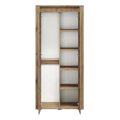 Kleiderschrank DIANDRA – Breite 92 cm, Eiche artisan