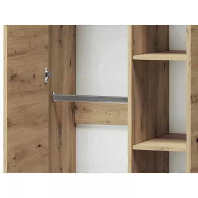 Kleiderschrank DIANDRA – Breite 92 cm, Eiche artisan