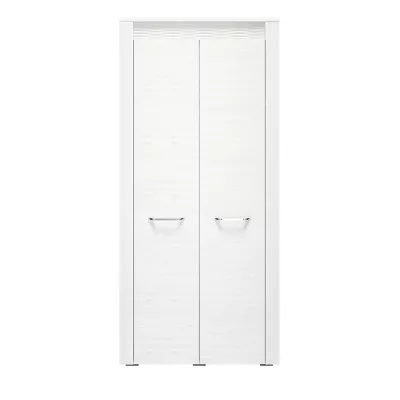 Kleiderschrank DERIKA – Breite 92 cm, weiße Kiefer