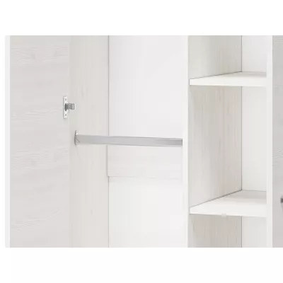 Kleiderschrank DERIKA – Breite 92 cm, weiße Kiefer