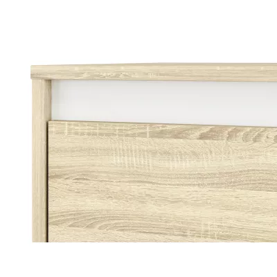 Hoher Kleiderschrank GVENDA – Breite 120 cm, Eiche hell